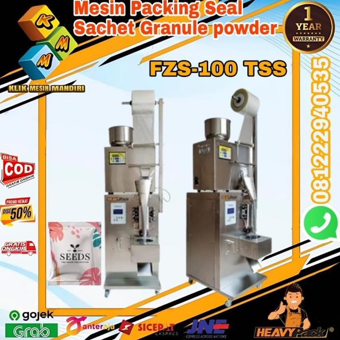 Mesin packaging sachet granule Powder 100gr FZS-100TSS Heavypack murah