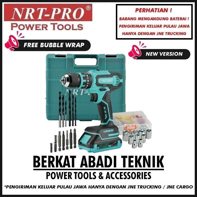 NRT-PRO DC 340 Bor Cordless Drill Beton Impact Tembok Baterai Mesin murah