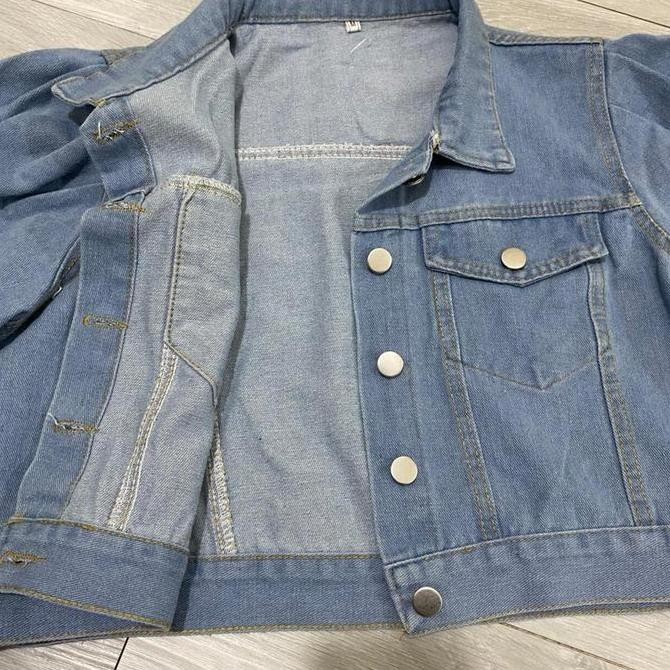 Promo Herchoice Pdb002 Baju Top Blazer Jeans | Atasan Long Square Atasan Kerah Rajut N Kaos Rajut Le