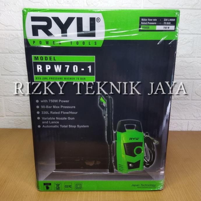 PRESSURE WASHER ALAT CUCI STEAM RYU RPW 70-1 MESIN CUCI MOTOR MOBIL