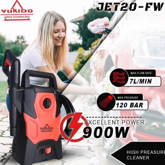 Promo Cuci Gudang  Alat Steam Cuci Motor Mobil Jet Cleaner Yukido