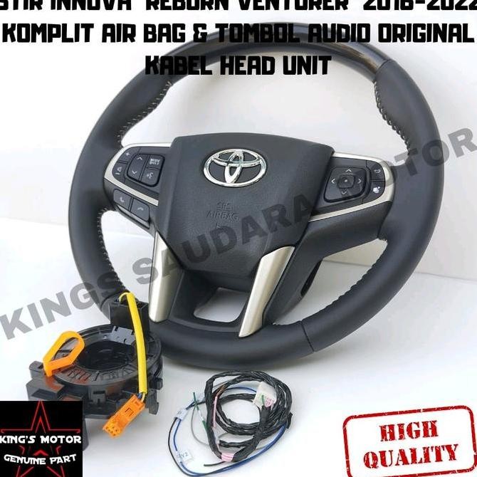 Murah Stir Innova Reborn Venturer Motif Wood Kayu 2016-2022 Original Best Seller Car