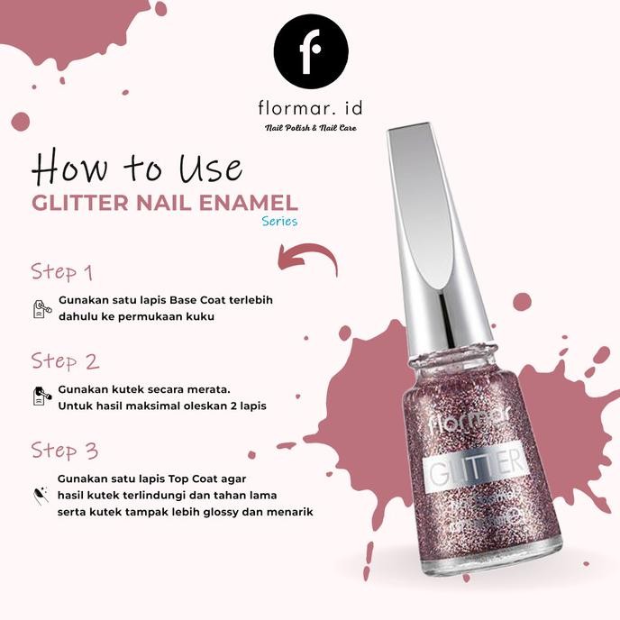 Promo Kutek Flormar Glitter Nail Enamel
