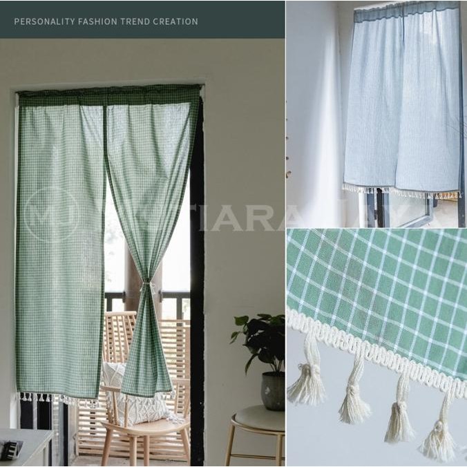 PLATO Tirai Pintu Sekat Pembatas Ruangan Gorden Hordeng Kamar Dapur