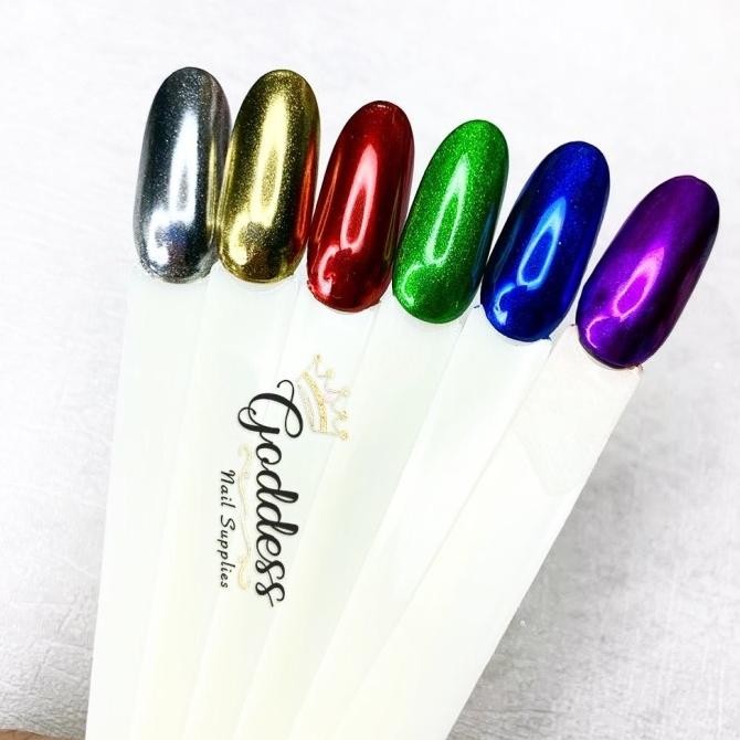 Grosir Mirror Chrome Powder Nail Art Serbuk Kuku