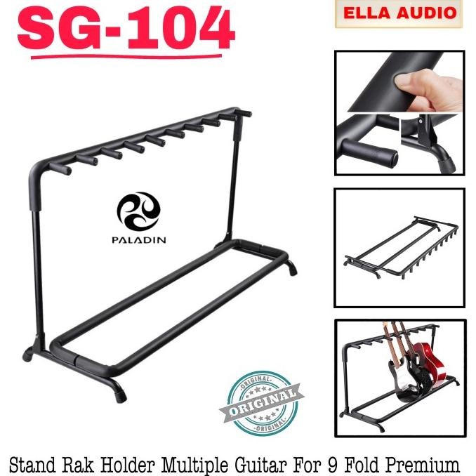 Stand Rak Gitar Paladin Gitar Sg104 Rack Besi Multiple