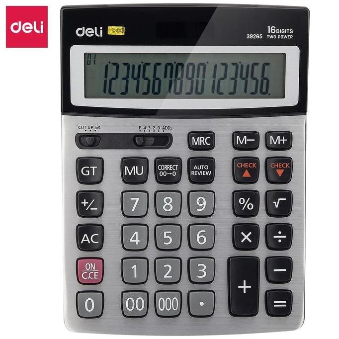 

Deli Kalkulator 120 Check 16 Digit Garansi 3 Tahun Lcd Besar Dan Kualitas Tinggi E39265 Alat Metal