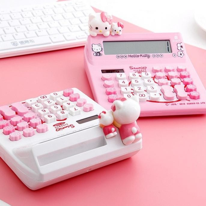 

Promo! Kalkulator Kartun Hello Kitty Kt 12 Digit Lucu