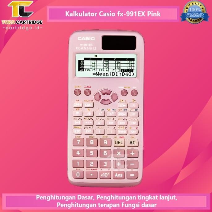 

TERLARIS - Calculator Casio Model Scientific Calculator FX-991EX Kalkulator Ilmiah Hitam Black Blue Pink Kuliah Akutansi Original Bergaransi Resmi