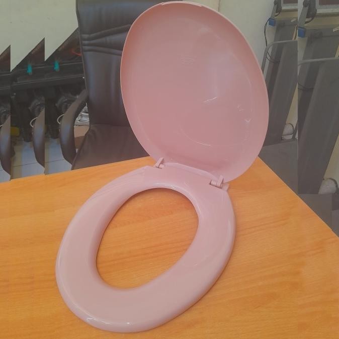 tutup closet duduk toilet cover universal toto american standar pink