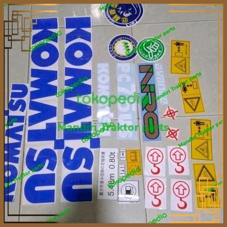 [MDT] STICKER EXCAVATOR PC75US-3 STIKER PC75 STIKER PC75US-3