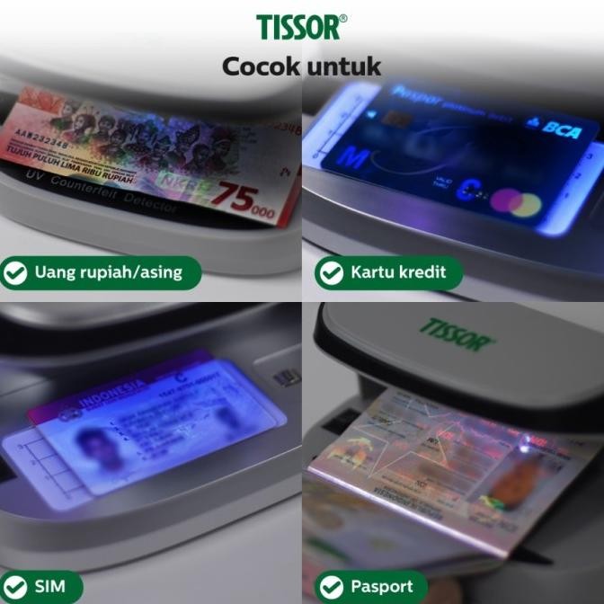 

Promo Alat Deteksi Uang Palsu Tissor T2120 Mesin Pendeteksi Money Detector