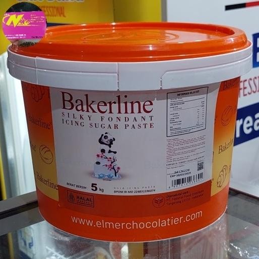 

bakerline silky fondant white 5kg khusus grab dan gojek murah