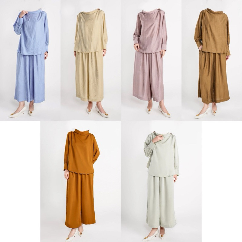 [baca deskripsi⚠️] BENANG JARUM ESTHER TEXTURE COMFY SET ESTHER COMFY SET BENANG JARUM LOUNGEWEAR LO