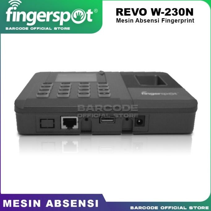 

Grosir Mesin Absensi Fingerspot Revo W-230N Fingerprint Sidik Jari Lan Wifi