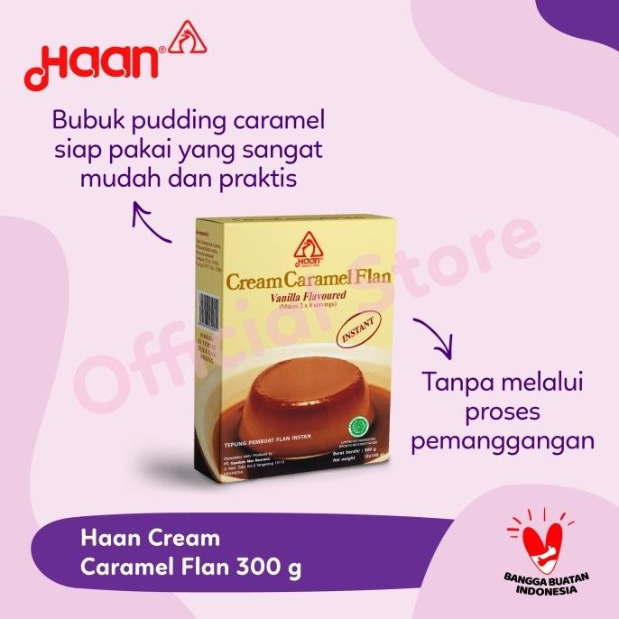 

HAAN PUDDING CREAM CARAMEL 300gr murah