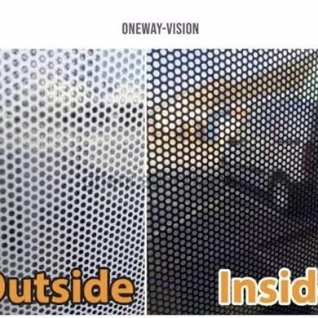 PROMO sticker one way vision kaca