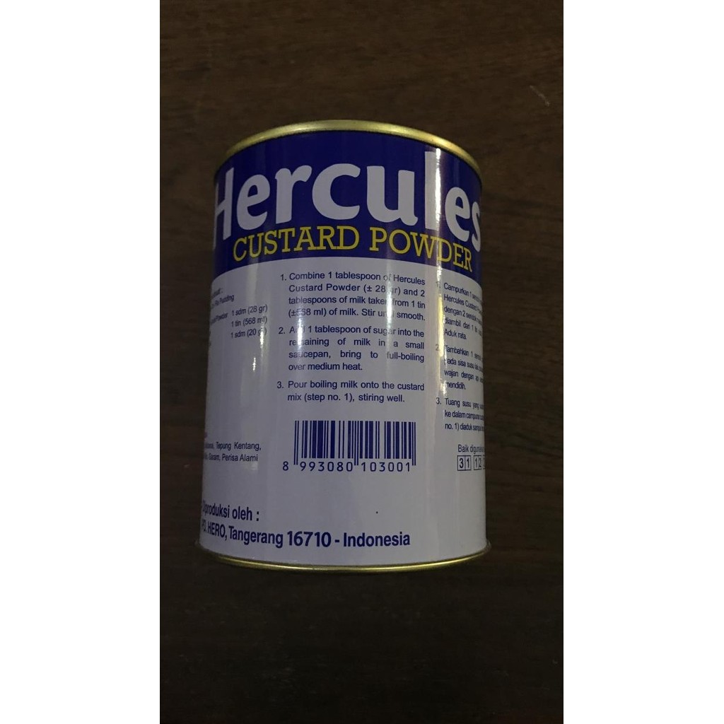

Tepung Custard (Custard Powder) Hercules 300gr murah