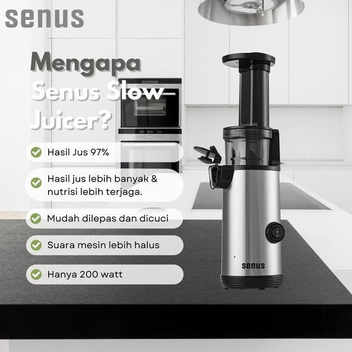 Murah Senus Slow Juicer Pengekstrak Buah Tanpa Ampas