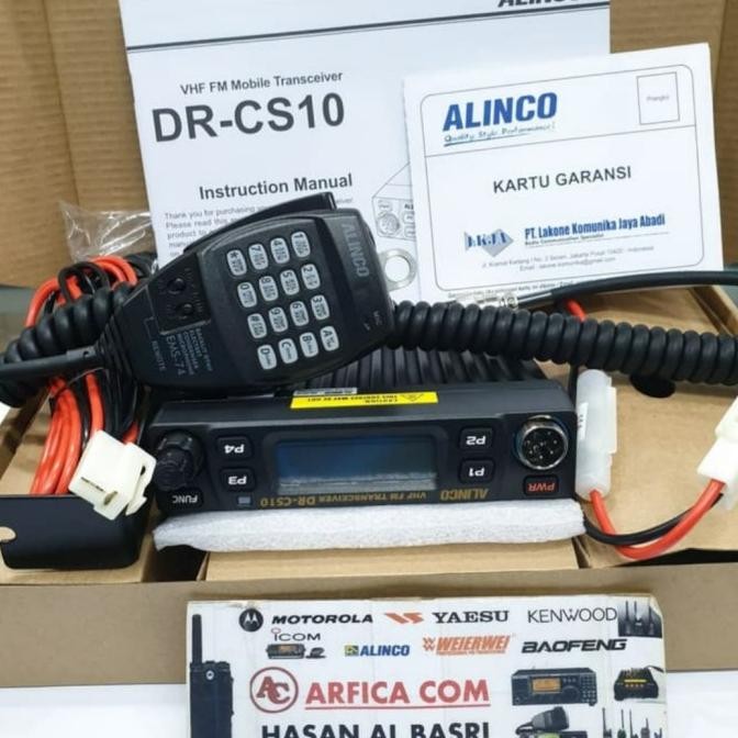 Promo Radio Rig Alinco Dr-Cs10 Vhf Rig Alinco Dr Cs-10 Vhf Garansi Alinco Cs
