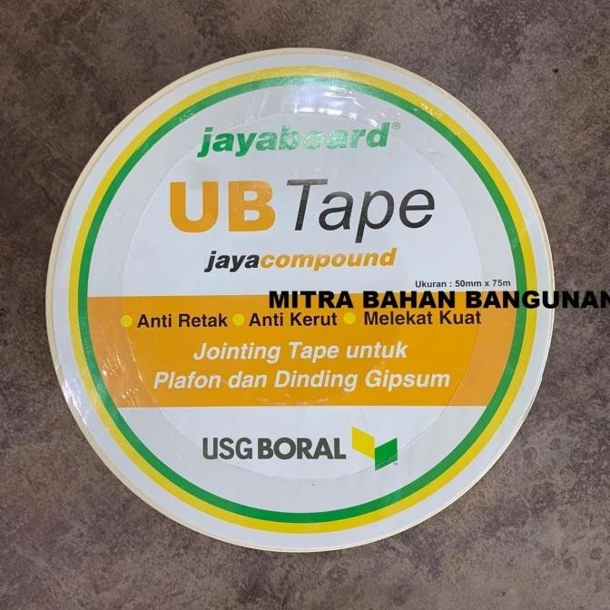Promo UB Tape Jayaboard / Kain Kassa Gypsum / textile tape Jayaboard 75 M COD