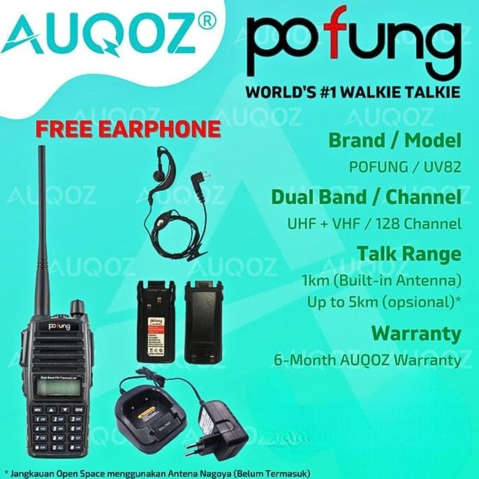 Grosir Auqoz X Pofung Uv82 Handy Walkie Talkie - Radio Ht Uhf Vhf