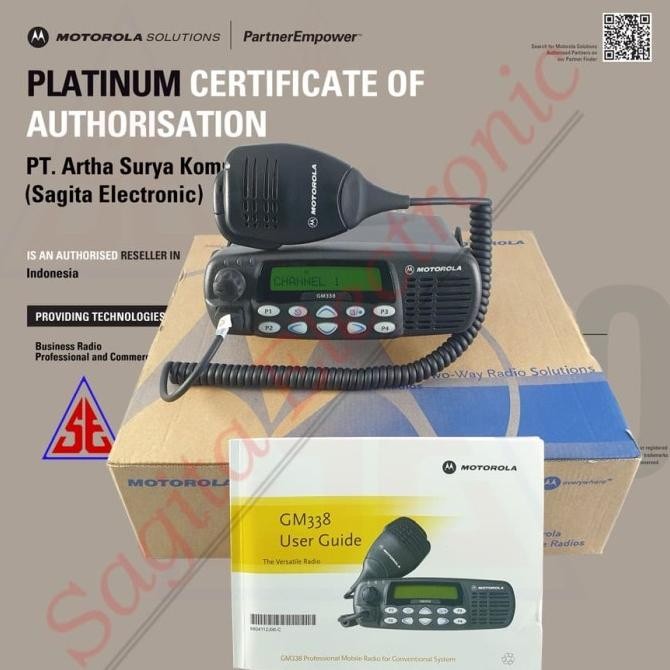 Promo Rig Motorola Gm338 40W Uhf 403-438 Mhz Gm 338