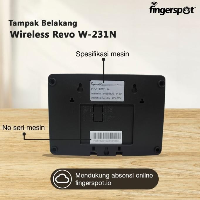 

Promo Fingerspot Mesin Absensi Revo W-231N / Wifi
