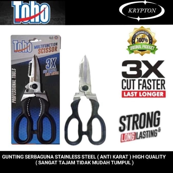 

Toho Gunting Serbaguna Stainless Steel Anti Karat High Quality Jaminan Asli Original Co