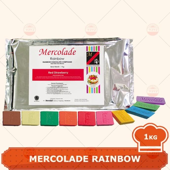 

COKLAT MERCOLADE RAINBOW CHOCOLATE COMPOUND 1KG murah