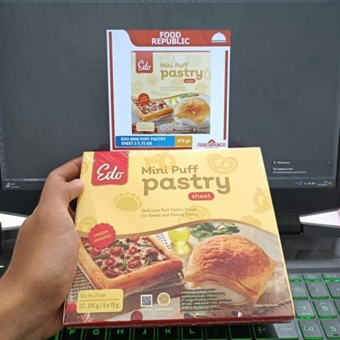 

Edo Mini Puff Pastry Sheet 375 gr Kulit Lembaran Adonan Pastri Halal murah