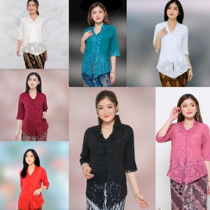 [[ KEBAYA / ATASAN KEBAYA ENCIM MODERN SILKY KOREA IMPORT BEST SELLER