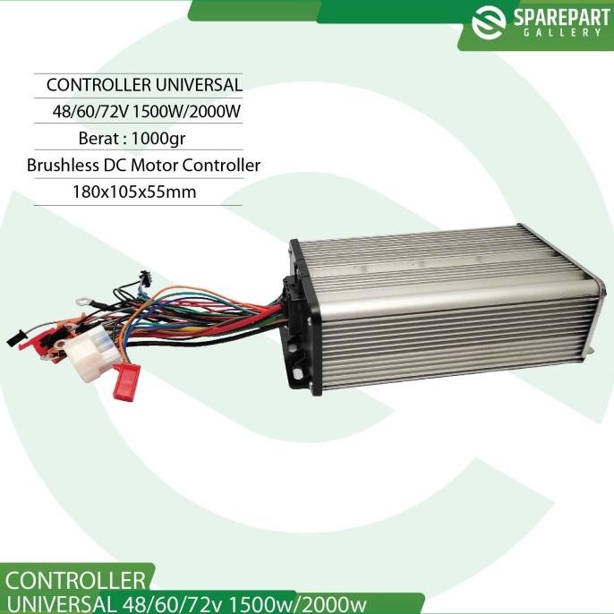 Bldc Motor Controller Universal 48/60/72V 2000W New Stok