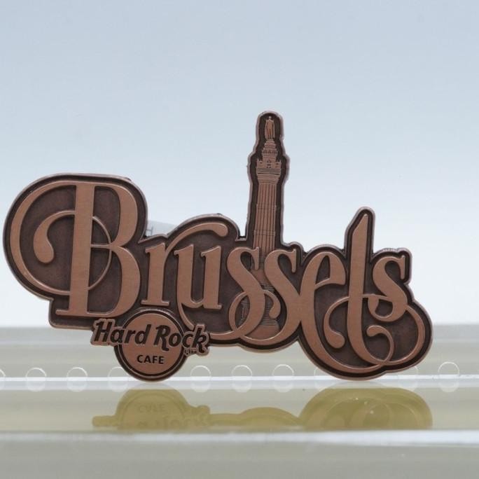 Grosir Hard Rock Cafe Brussels Destination Name Magnet Original Merchandise
