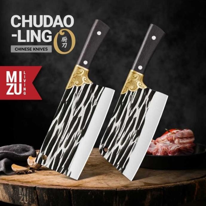 Promo Mizu Chudao-Ling Chinese Knives Chef'S Knife Chopper Knife Stainless Kitchen Knife Pisau Dagin