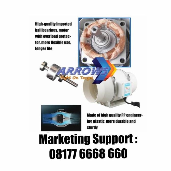 Mini Inline Fan 4 Inch Mini Duct Inline 4 Inch Blower Plastik 4 Inch New Stok