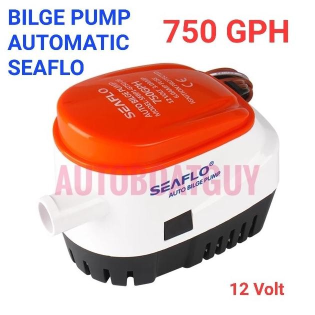 Bilge Pump Otomatis Seaflo 750 Gph 12V (Pompa Celup Kapal 750Gph Auto) New Stok
