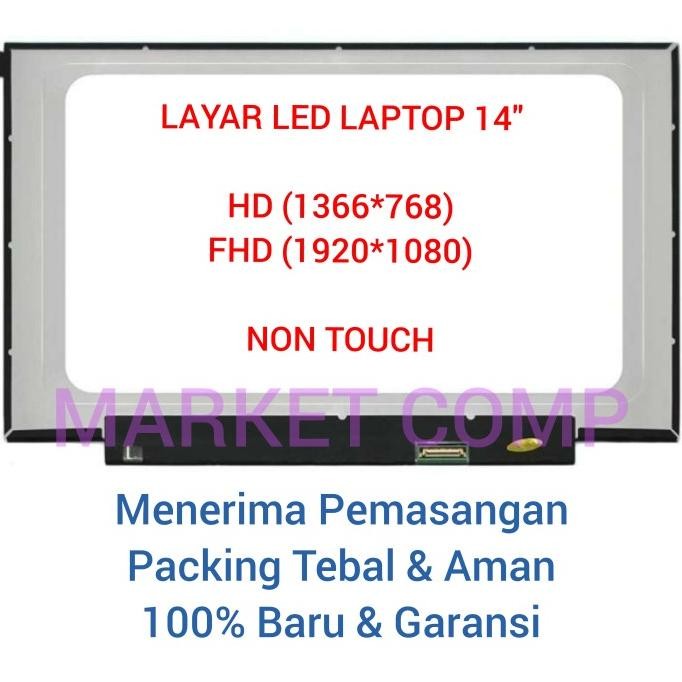 Layar Led Lcd Laptop Hp 14 Em 14Em 14-Em0000 14-Em0Xxx  14-Em0014Au 14-Em0015Au 14-Em0017Au 14-Em003