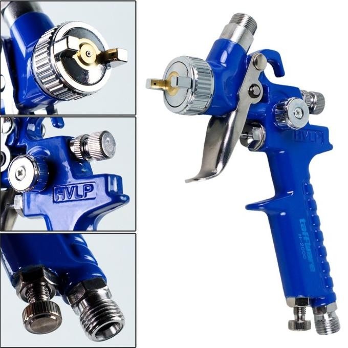 spray gun HVLP mini TAFFWARE H2000 Nozzle 0.8mm 1.0mm spray gun HVLP murah berkualitas