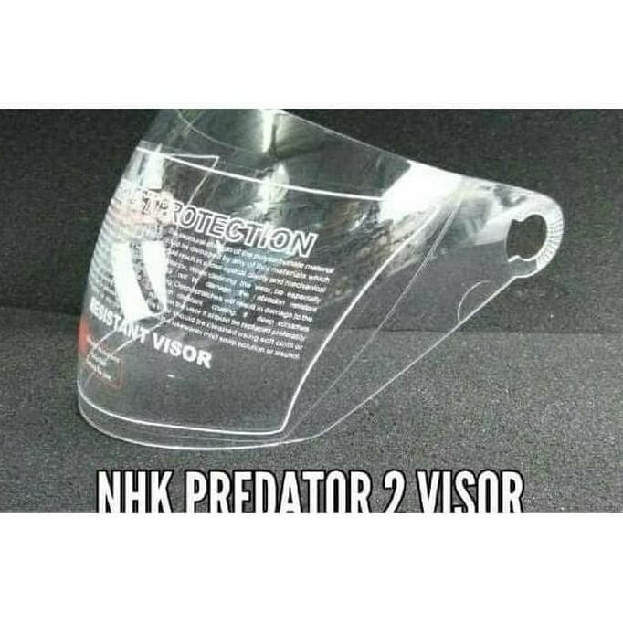 KACA HELM NHK PREDATOR 2 VISOR NHK PREDATOR DOUBLE VISOR NHK GODZILLA
