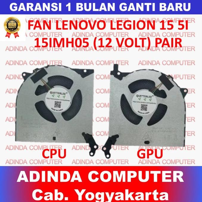 Fan Lenovo Legion 5 5I 15Imh05 Y7000P (2021) Y550-15E 12 Volt Pair Co
