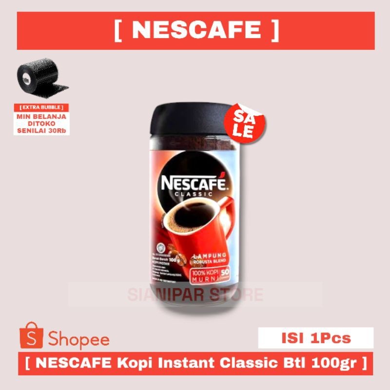 

NESCAFE KOPI INSTANT CLASSIC BTL 100g