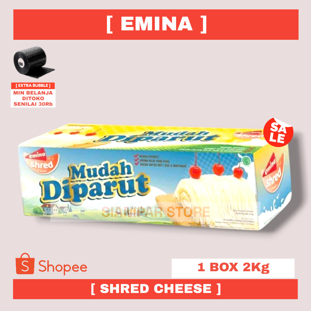 

EMINA SHRED CHEESE BOX 2KG - 2000g