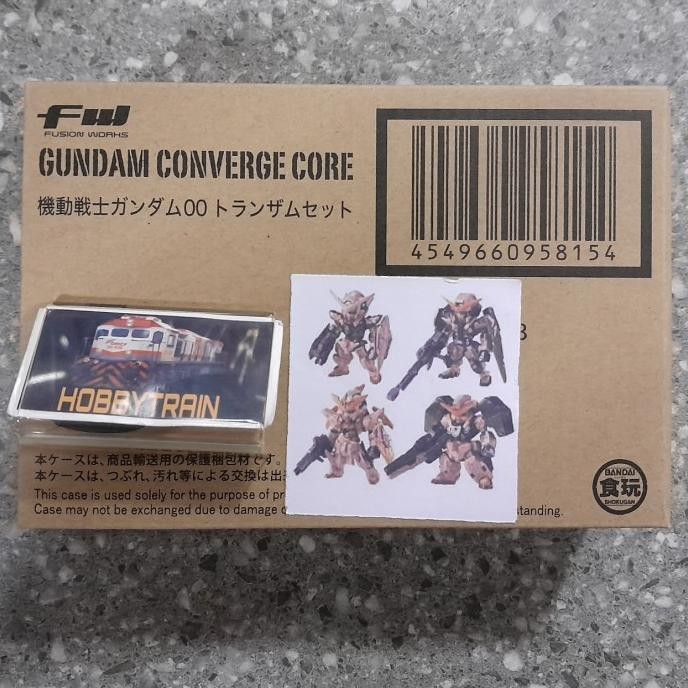 FW GUNDAM CONVERGE CORE MOBILE SUIT GUNDAM 00 TRANS AM SET