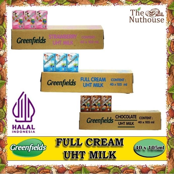 

1 karton Greenfields Susu UHT [105ml x 40 pcs] - Full Cream / Strawberry / Chocolate