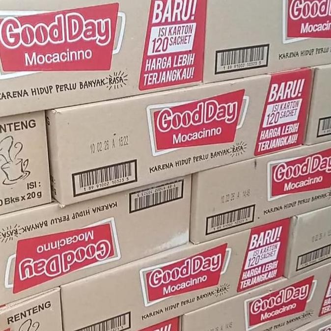 

Grosir [Kdz]Kopi Goodday Mocacino Merah 1 Dus Isi 12 Renceng Coffee