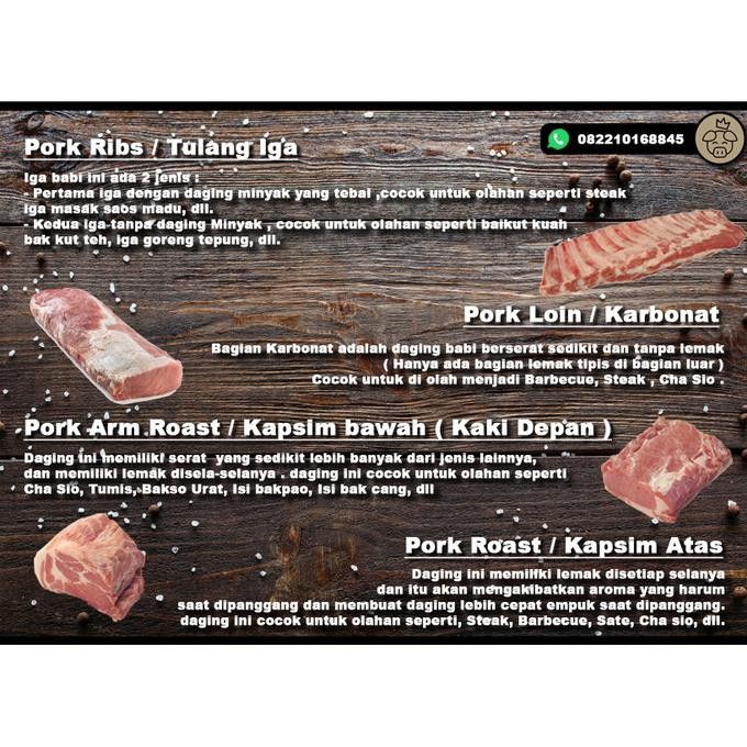 

Promo Daging Babi Samcan / Pork Belly ( 1 Kg )