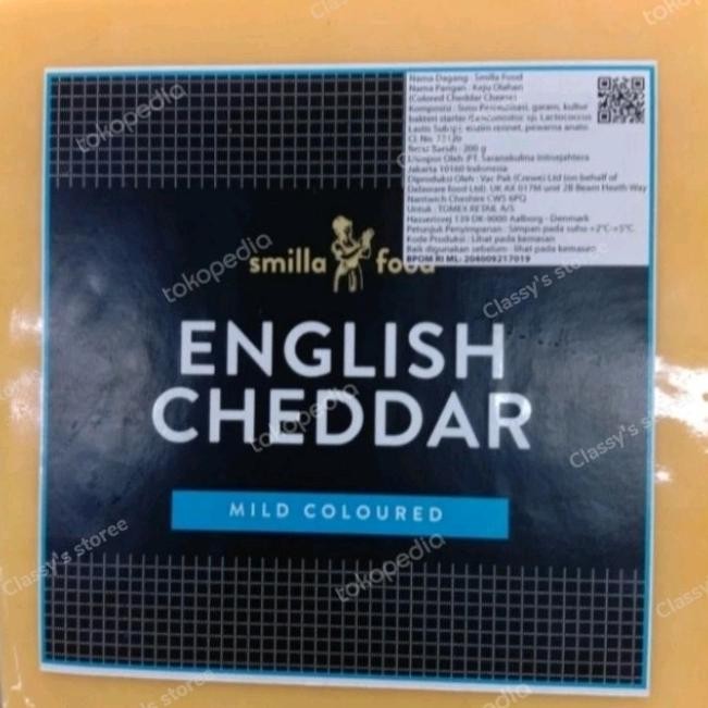 

Murah Smilla English Cheddar Mild Coloured 200 Gr/Red Cheddar/Keju