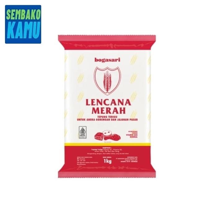 

Murah Tepung Terigu Lencana Merah 1 Kg - 1 Dus Isi 12 Pcs