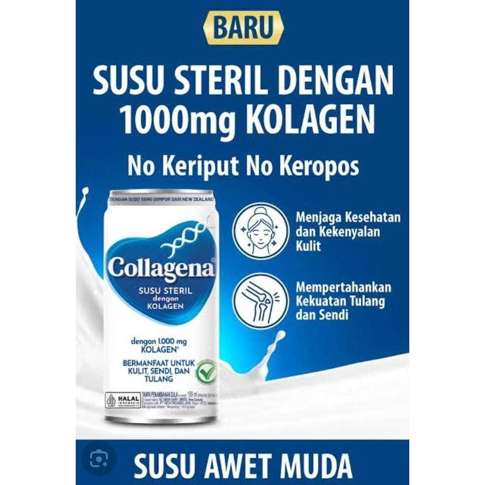 

Grosir Collagena Susu Cair Steril Dengan Kolagen 189Ml - Colagena Susu Cair